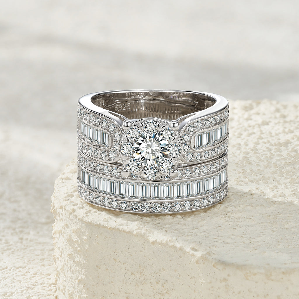Elegant silver ring with 0.5 carat Morganite, minimalist design, in S925 silver with platinum electroplating, suitable for women.