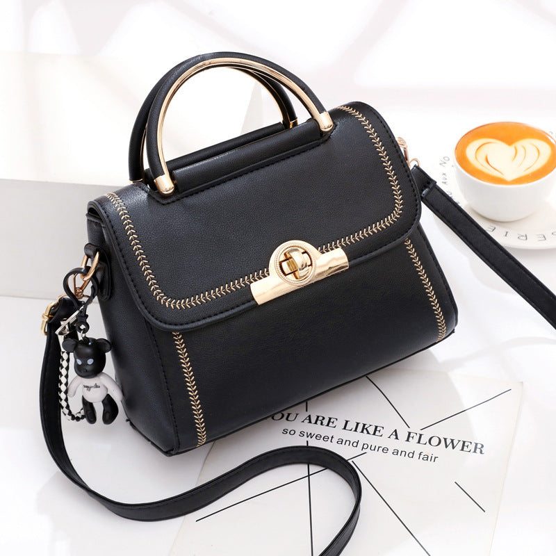 Golden Heir embroidered lace crossbody bag for women, featuring intricate lace details and fashionable design.