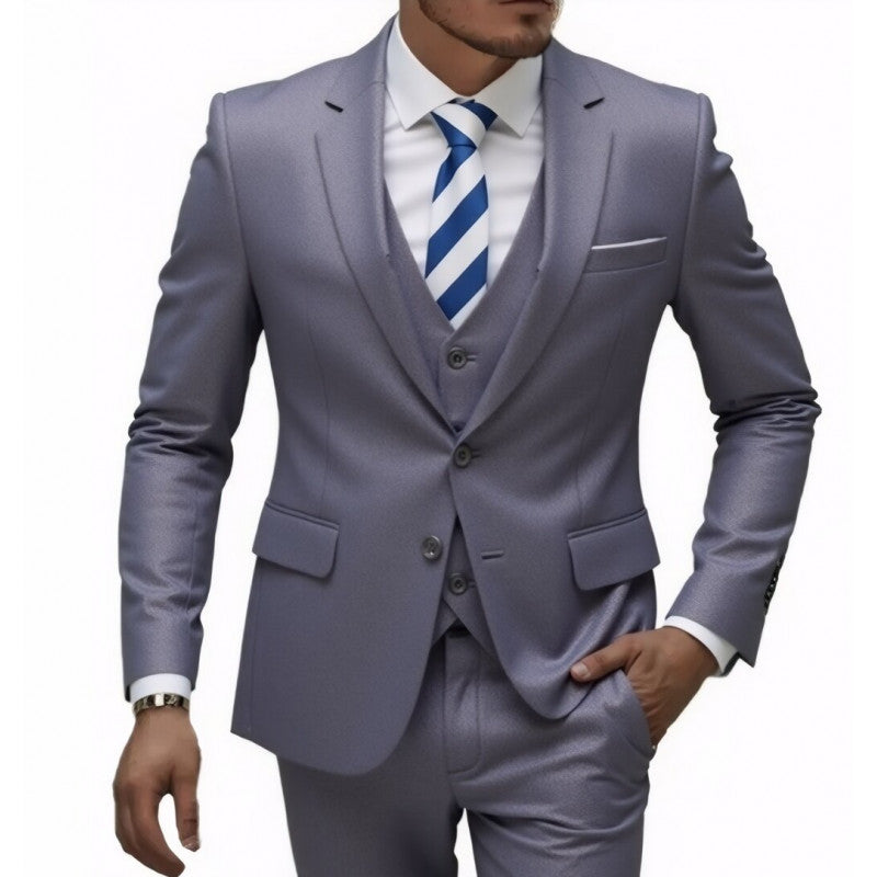 Golden Heir men's wedding best man suit blazer, tailored fit with classic lapel, in a formal wedding attire style.