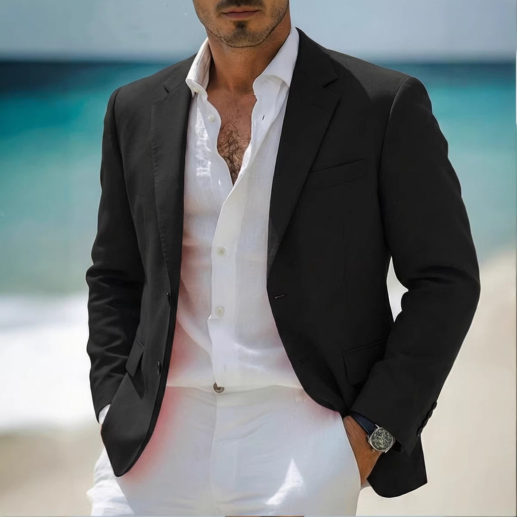 Men's fashionable casual blazer by Golden Heir, featuring a stylish bad-boy design, tailored fit, and modern details.