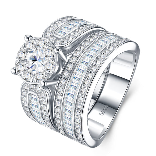 Elegant silver ring with a 0.5 carat Morganite gemstone, crafted in S925 silver with platinum plating, for stylish ladies.