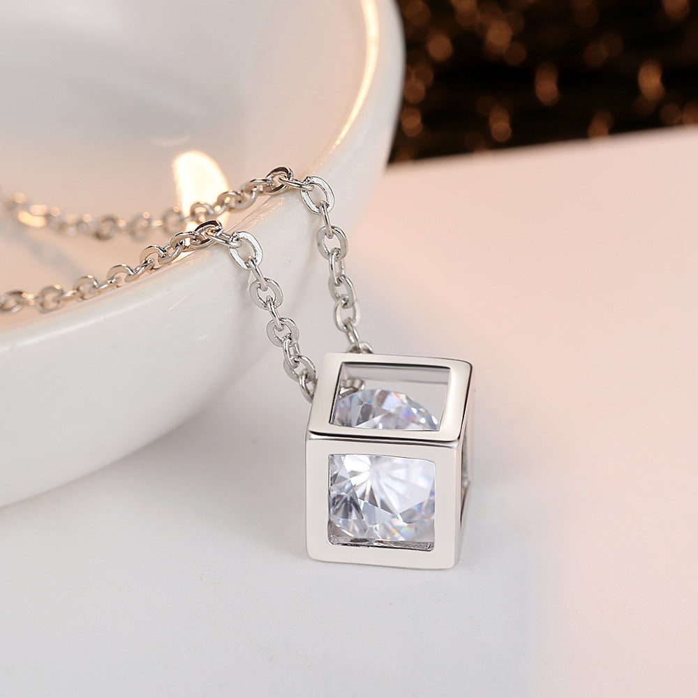 Golden Heir water cube zircon jewelry set with sparkling cubic zirconia stones and elegant design for special occasions.