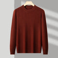 Golden Heir men's warm turtleneck long sleeve top in a rich golden color, perfect for cold weather and casual style.