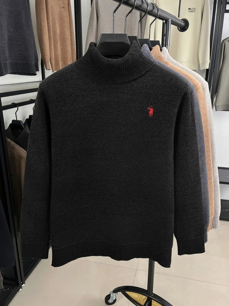 Golden Heir men's long sleeve top in a stylish, elevated design, shown in a close-up of the fabric and fit.
