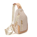 Golden Heir men's crossbody bag with large capacity, retro style, portable chest bag, made of durable material.