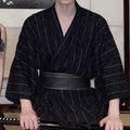 Men's traditional Japanese kimono bath robe by Golden Heir, featuring intricate patterns and a comfortable fit.