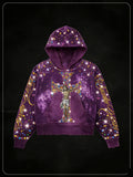 Golden Heir men's printed hoodie sweatshirt with casual pullover design featuring vibrant graphics and comfortable sportswear style.