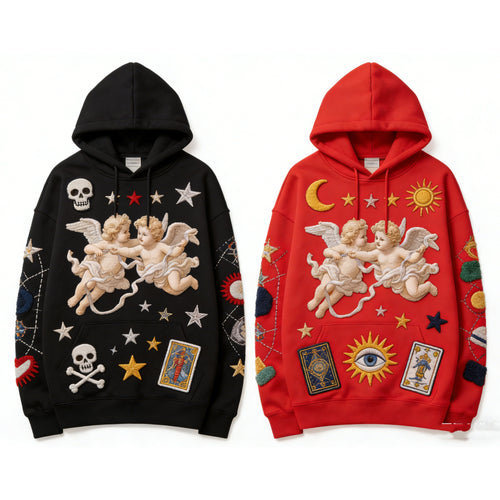 Golden Heir casual printed polyester hoodie with a stylish design, featuring a comfortable fit and vibrant print.
